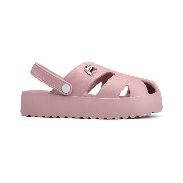Ella Female Slides - Pastel Pink