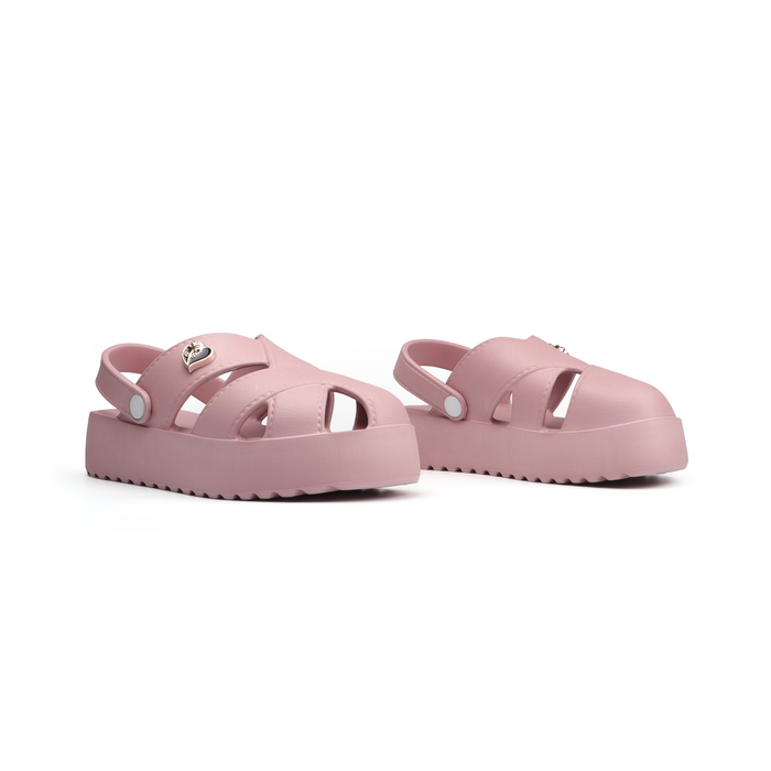 Ella Female Slides - Pastel Pink
