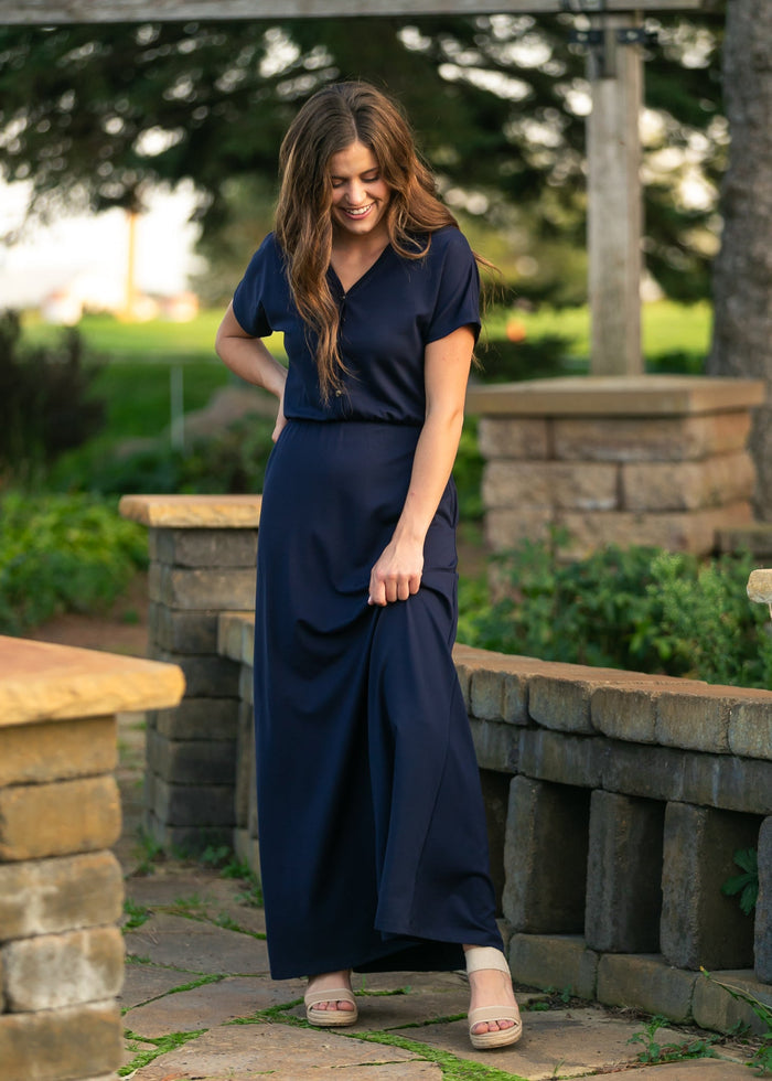 Ella Cinched Waist Maxi Dress IC Dresses