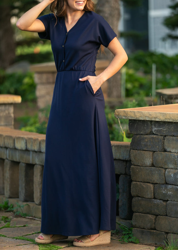 Ella Cinched Waist Maxi Dress IC Dresses