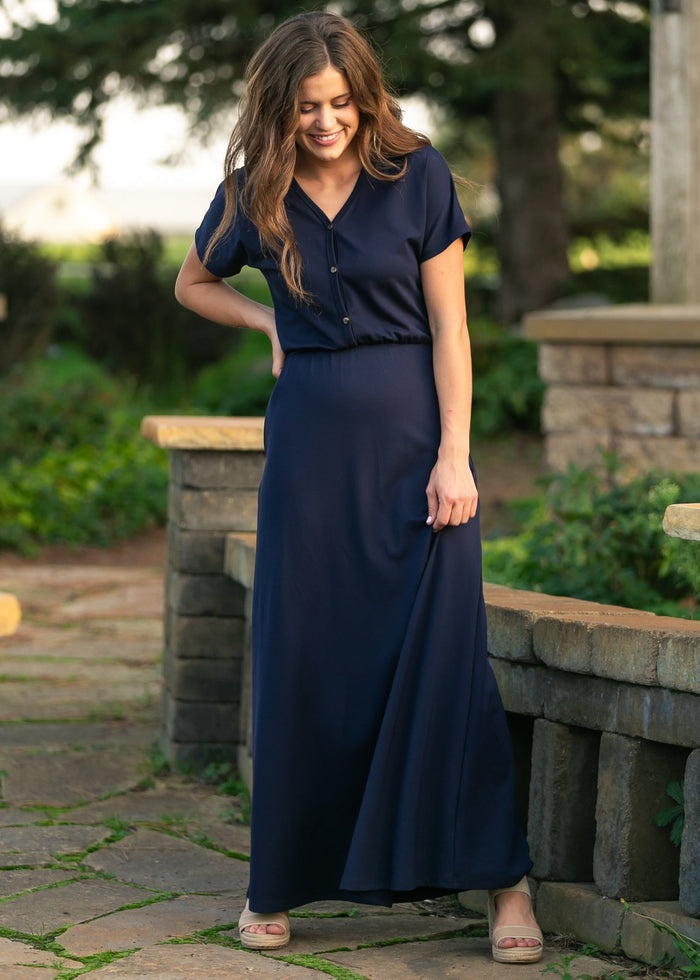 Ella Cinched Waist Maxi Dress IC Dresses