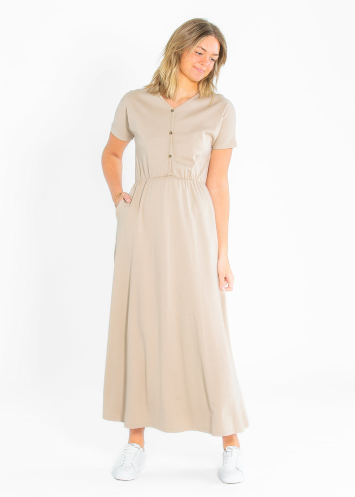 Ella Cinched Waist Maxi Dress IC Dresses