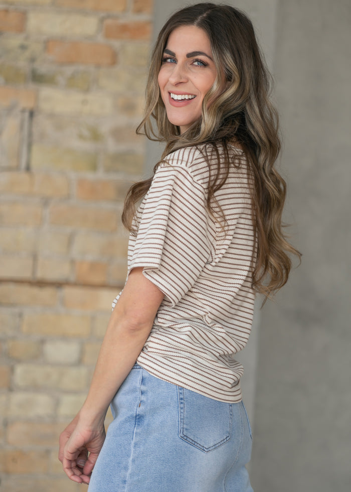 Elora Relaxed Knit Tee IC Tops