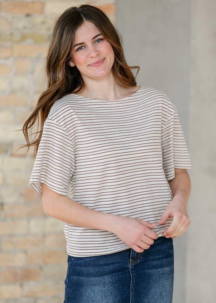 Elora Relaxed Knit Tee IC Tops