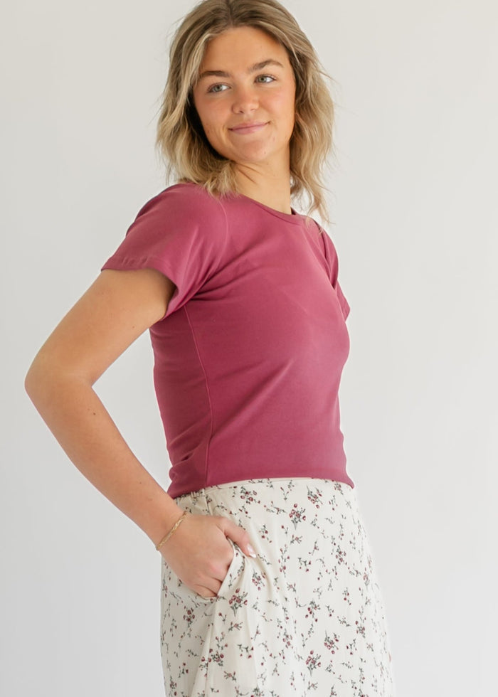 Essential Flutter Sleeve Top IC Tops