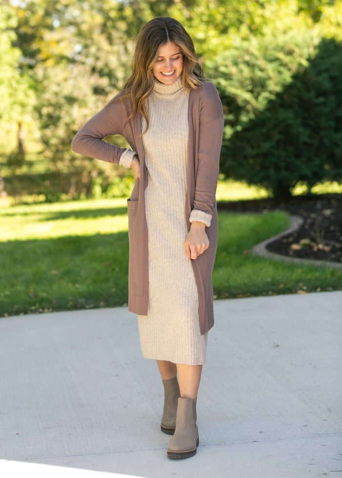 Essential Long + Soft Cardigan IC Tops