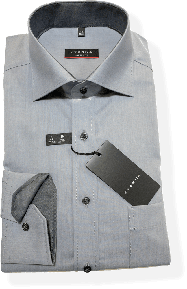Eterna 8500M - 32 - Chambray Grey - Harrys for Menswear