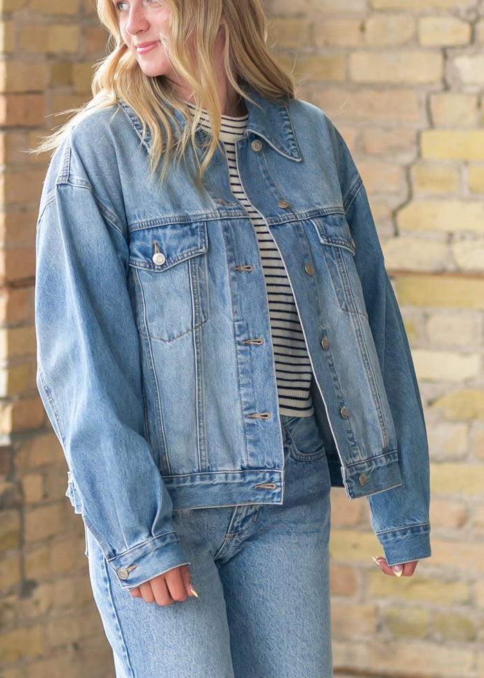 Everyday Denim Jacket FF Tops