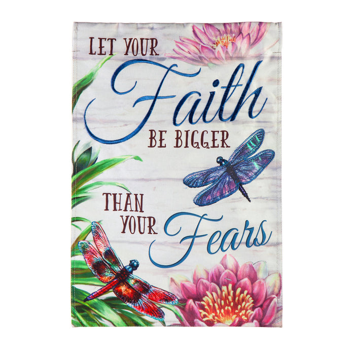 Faith Be Bigger than Fear Garden Flag