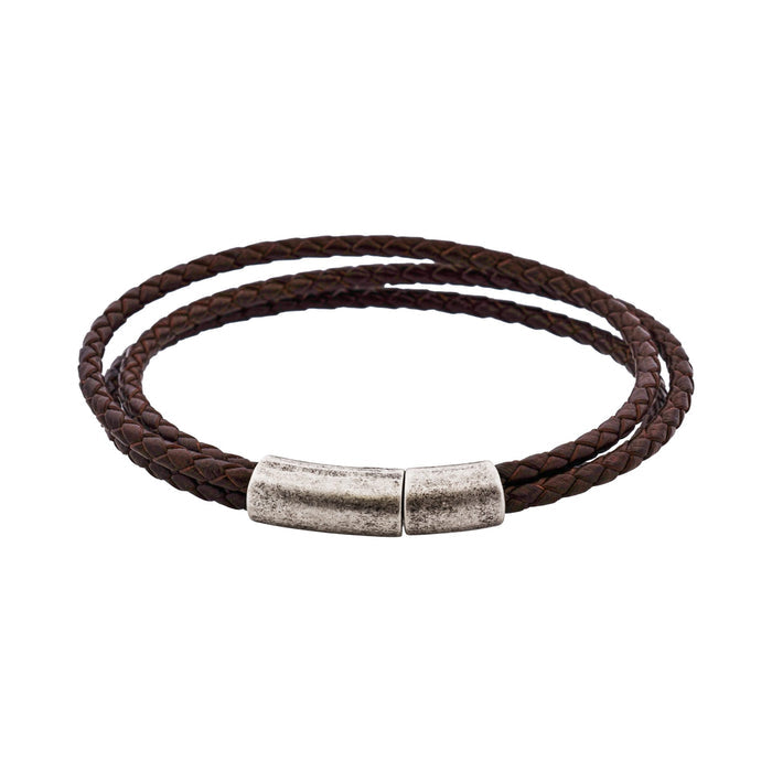 Fallout Multi Strand Brown Leather Bracelet