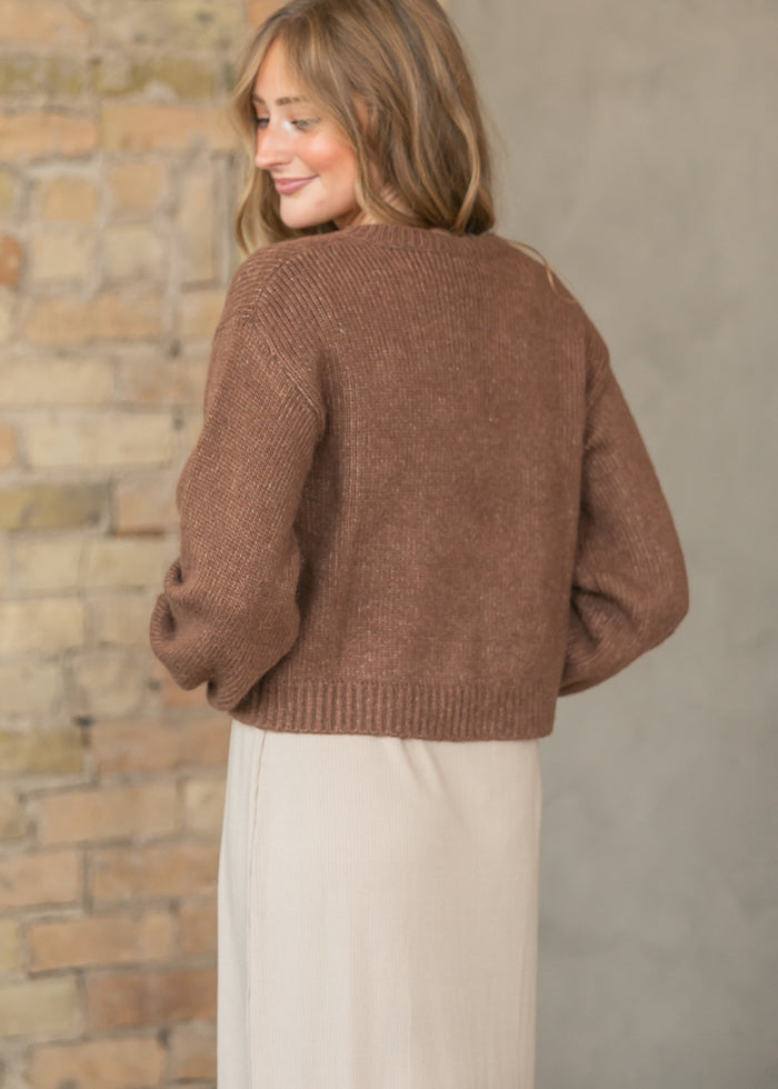 Fawn Ribbed Tie-Front Cardigan FF Layering Essentials