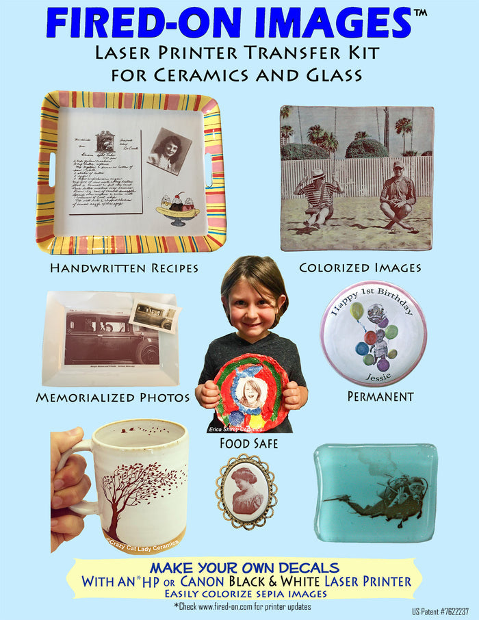 Fired-On Images Kit - 10 Sheets with Instructions