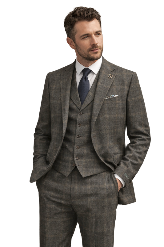 FL8-Fawn Abram Flanel Jacket with matching Vest & Pant