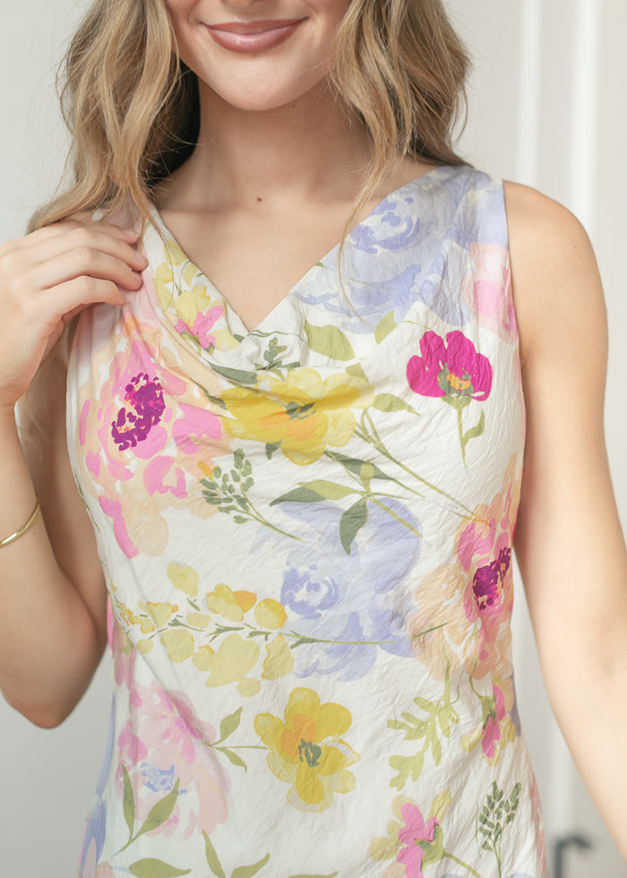 Floral Cowl Neck Maxi Dress FF Dresses