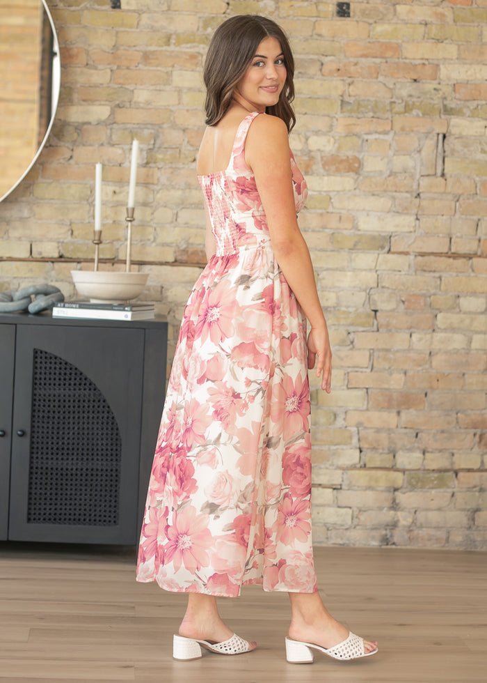 Floral Halter Maxi Dress FF Dresses