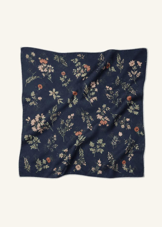 Floral Print Cotton Blend Bandana Accessory