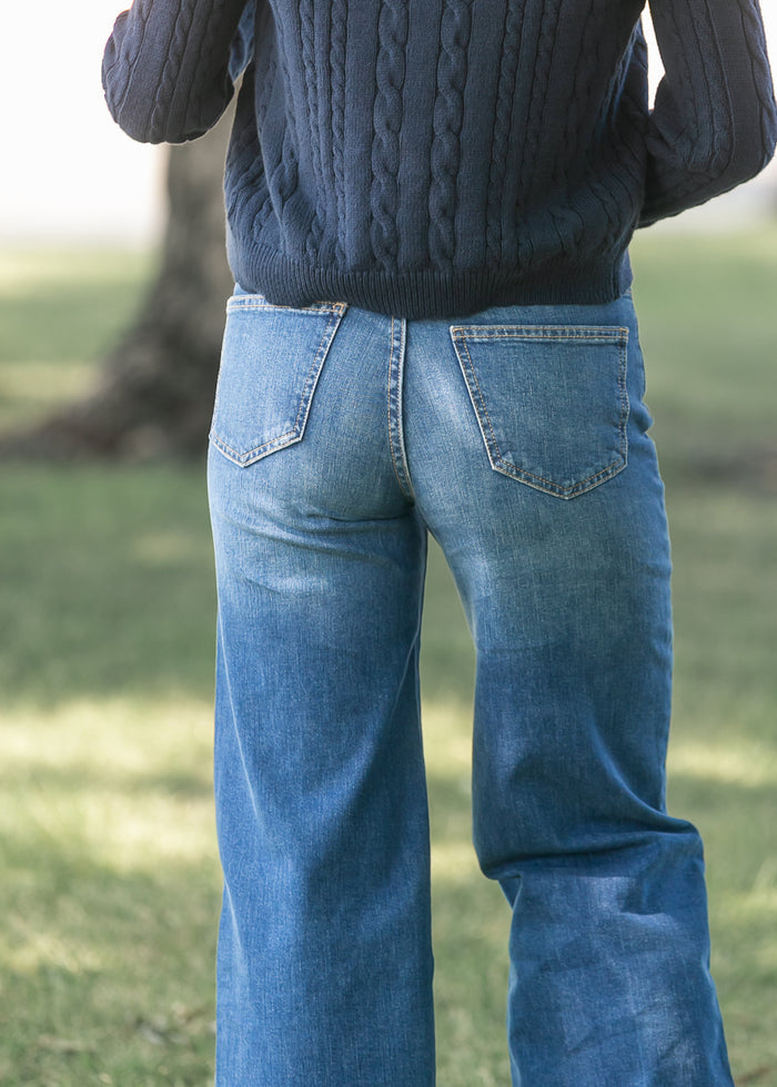 Florence Medium Wash Baggy Jean IC Pants