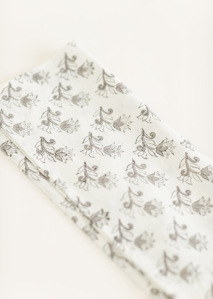 Floret Block Print Dishtowel FF Home + Lifestyle