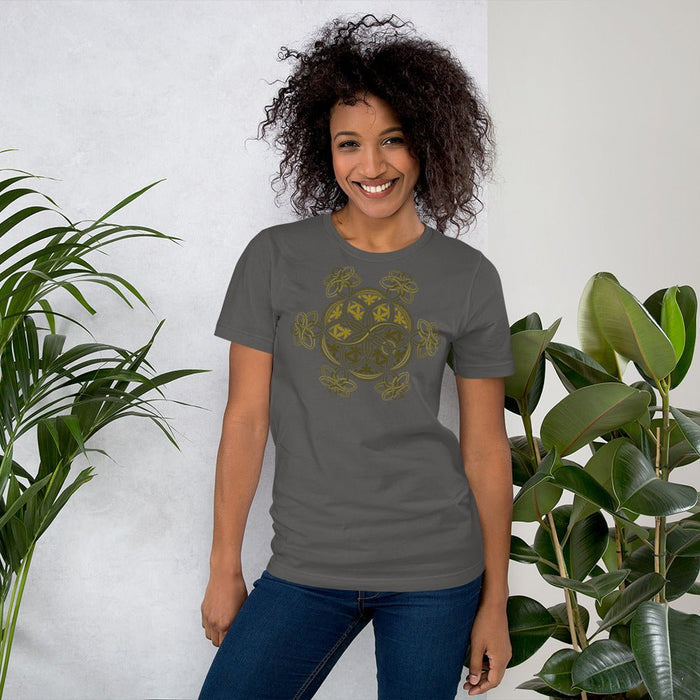 Flower Of Life - YinYang - Short - Sleeve Women T-Shirt - Colors - Made to order - symbolika