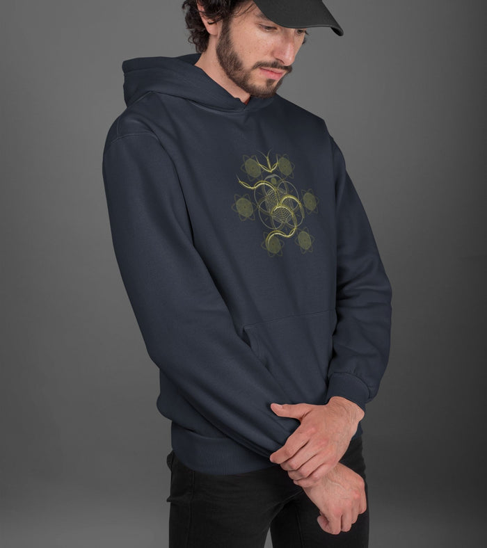 Flower of Life OM Hoodie Choice of Colors — Image 2 by Symbolika