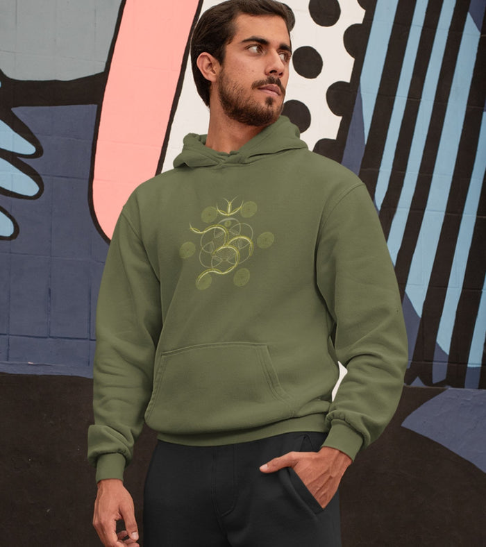 Flower of Life OM Hoodie Choice of Colors — Image 4 by Symbolika