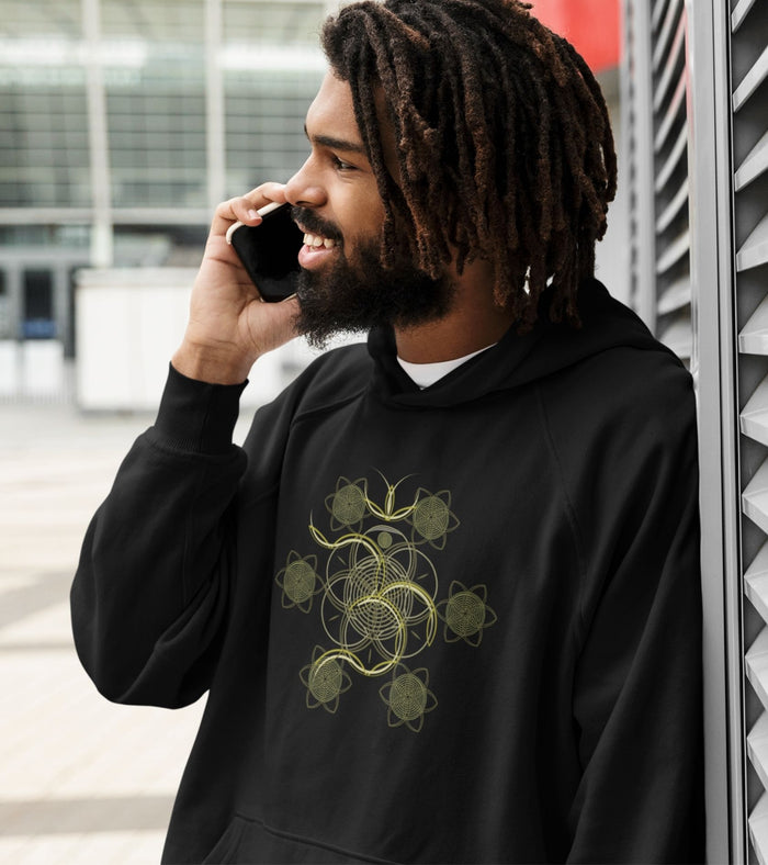 Flower of Life OM Hoodie Choice of Colors — Image 5 by Symbolika