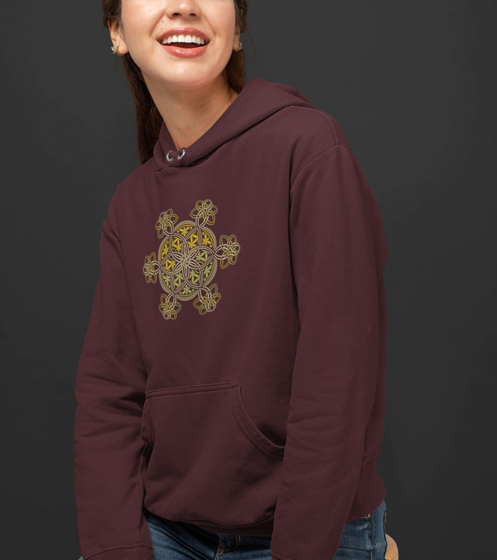 Flower of Life YinYang Hoodie Choice of Colors — Image 4 by Symbolika