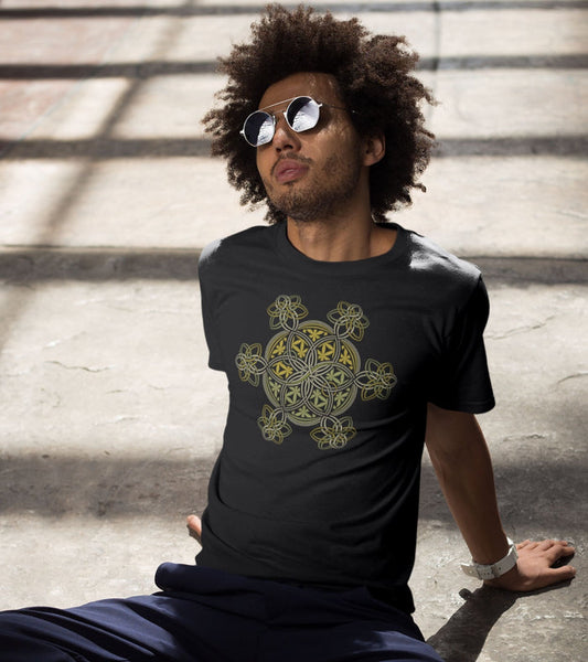 Flower of Life YinYang T-Shirt Choice of Colors — visionary art by Symbolika
