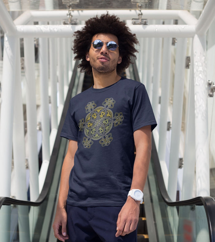 Flower of Life YinYang T-Shirt Choice of Colors — Image 3 by Symbolika