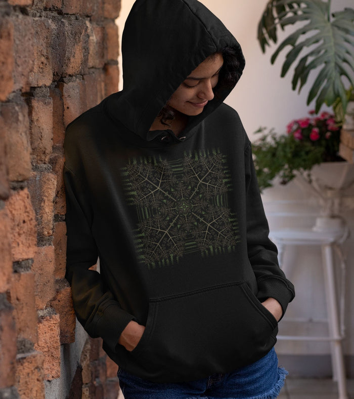 Fractal Forest Hoodie Choice of Colors — Image 2 by Symbolika