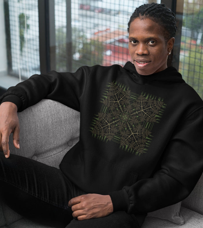Fractal Forest Hoodie Choice of Colors — Image 4 by Symbolika