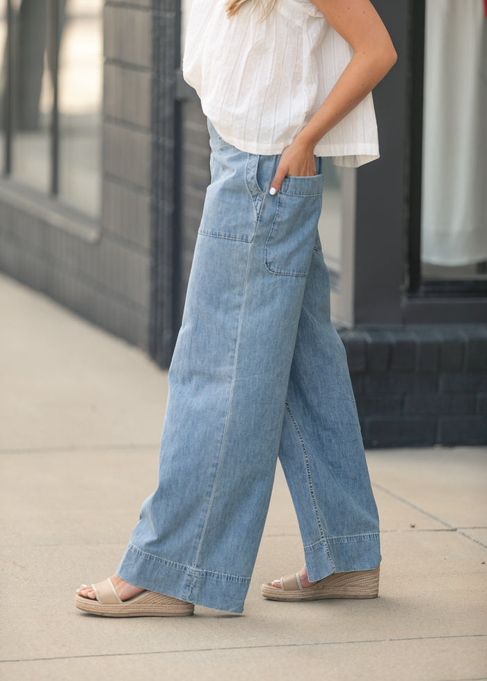 Free People® Breezy Denim Pull-On Pants FF Pants