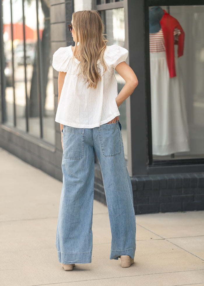Free People® Breezy Denim Pull-On Pants FF Pants