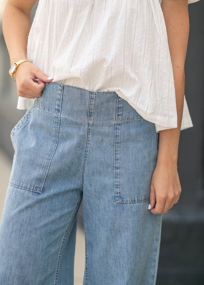 Free People® Breezy Denim Pull-On Pants FF Pants