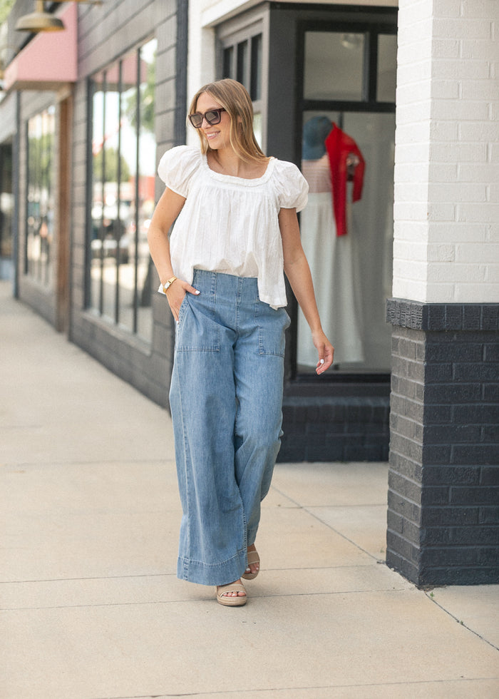 Free People® Breezy Denim Pull-On Pants FF Pants