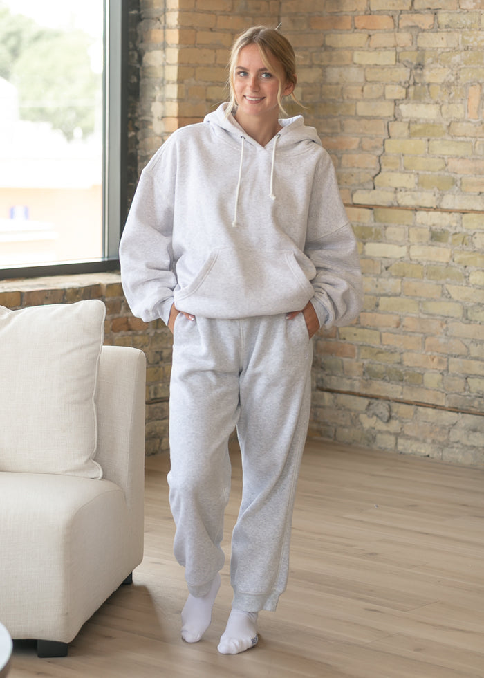 Free People® Final Call White Heather Gray Jogger FF Pants