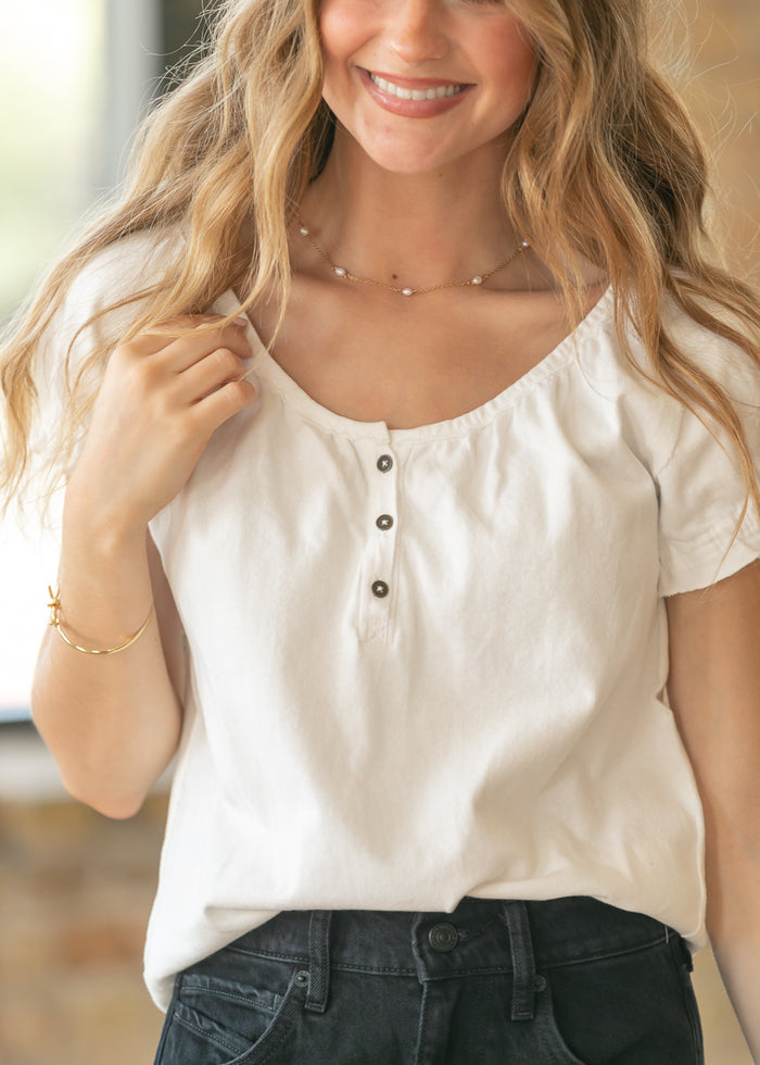 Free People® Ivory Issa Tee FF Tops