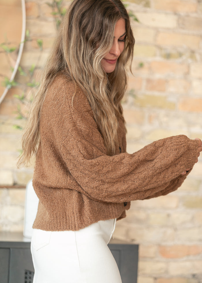 Free People® Macadamia Thistle Cardigan FF Tops