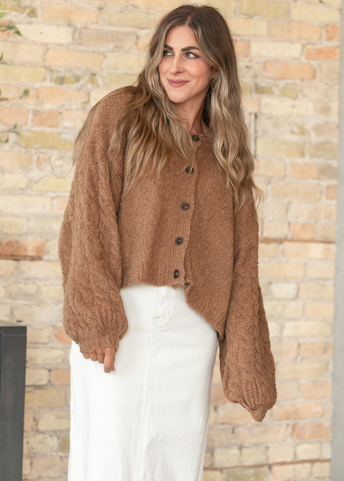 Free People® Macadamia Thistle Cardigan FF Tops
