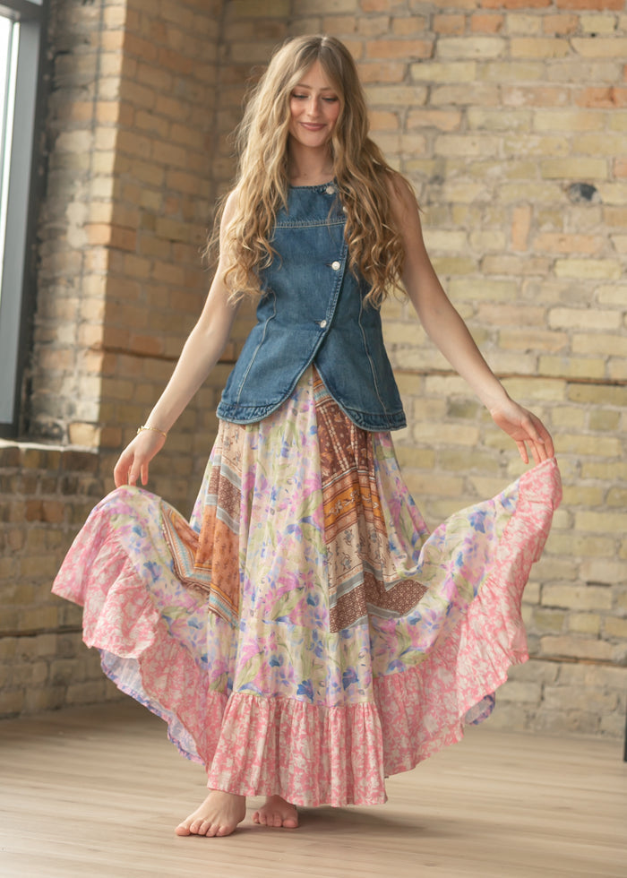 Free People® Maris Denim Top FF Tops