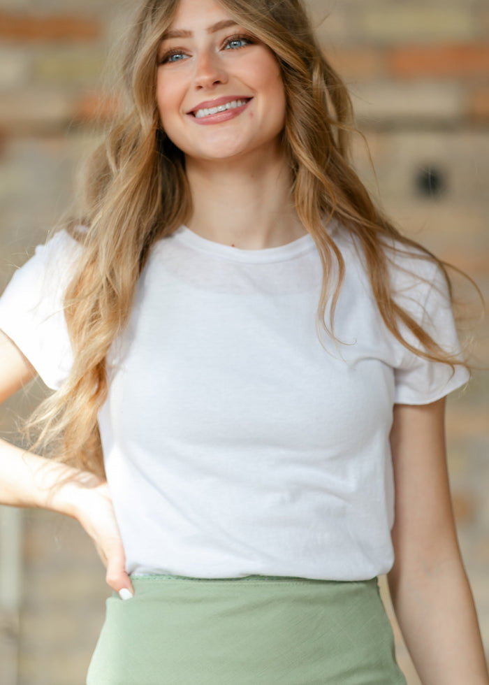 Free People® Nova Ivory Tee FF Tops