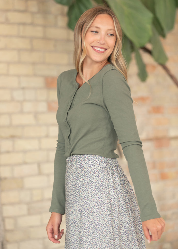 Free People® Olive Jamie Henley FF Tops