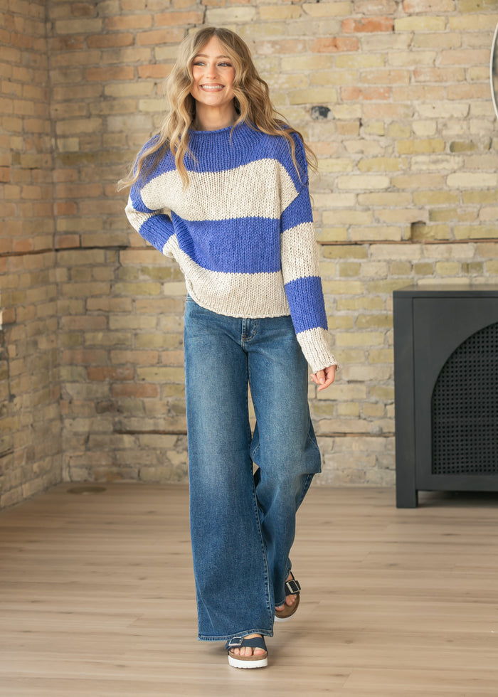 Free People® Rugby Stripe Opal Sweater FF Tops