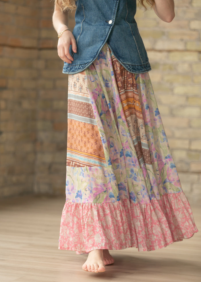 Free People® Santa Eulalia Printed Maxi Skirt FF Skirts