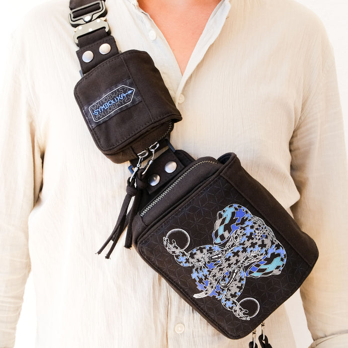 Ganescher Belt Bag - Ganesha Escher tessellation psychedelic art by Symbolika