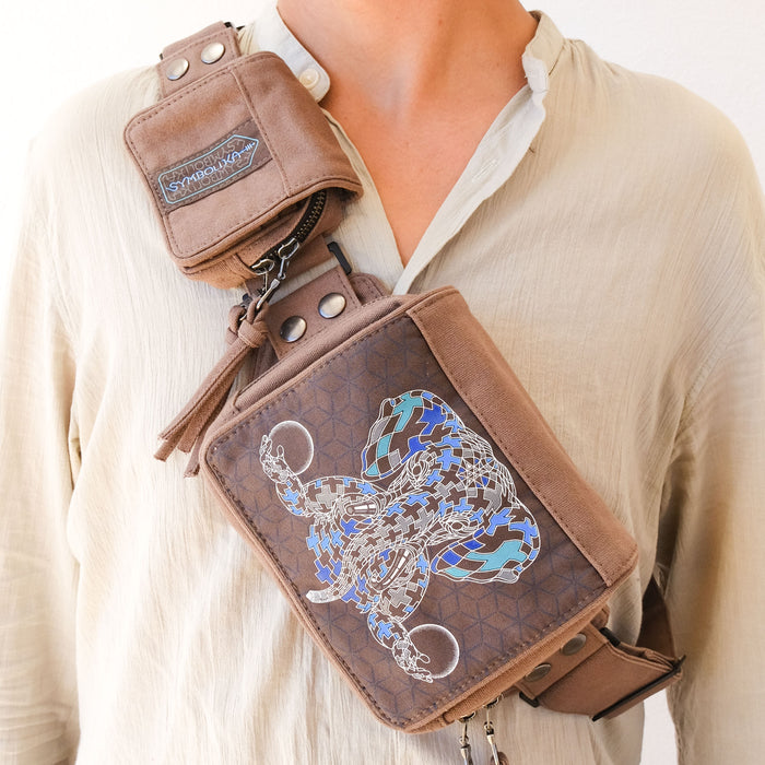 Ganescher Belt Bag — Ganesha Tessellation Art Belt Bag - Back View by Symbolika