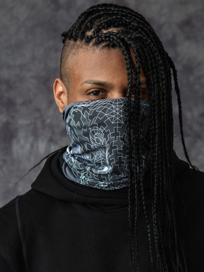 Ganescher Neck Gaiter Grey — Image 2 by Symbolika