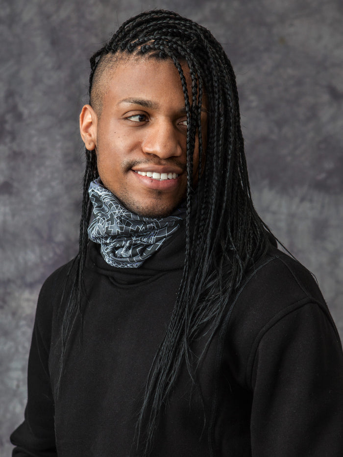 Ganescher Neck Gaiter Grey — Image 3 by Symbolika