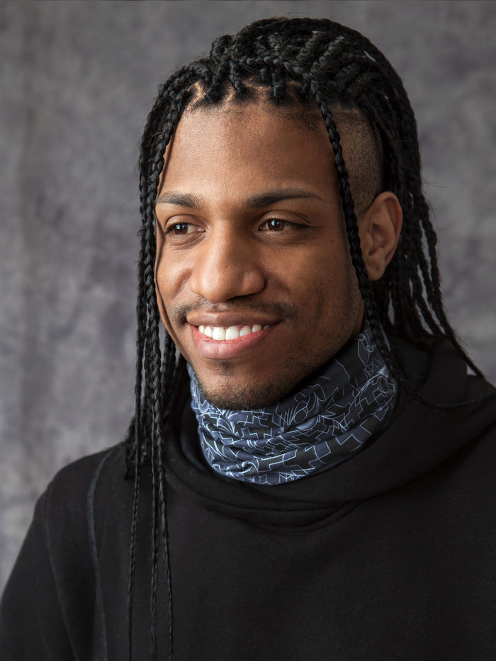 Ganescher Neck Gaiter Grey — Image 4 by Symbolika