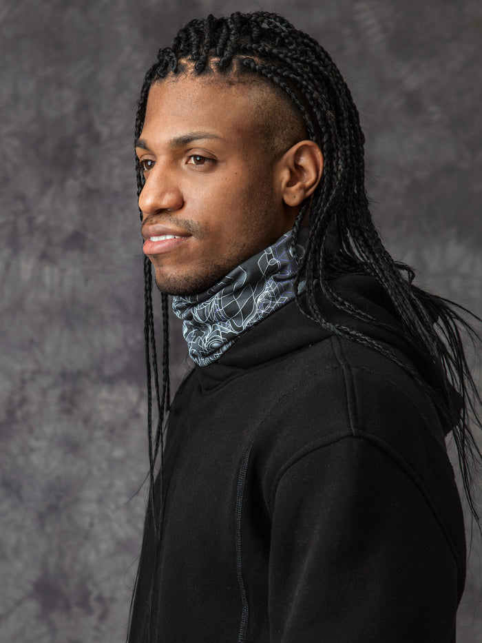 Ganescher Neck Gaiter Grey — Image 5 by Symbolika